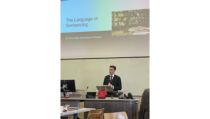 Dr Rory Kelly speaks at the Scottish Sentencing Council Research Symposium 