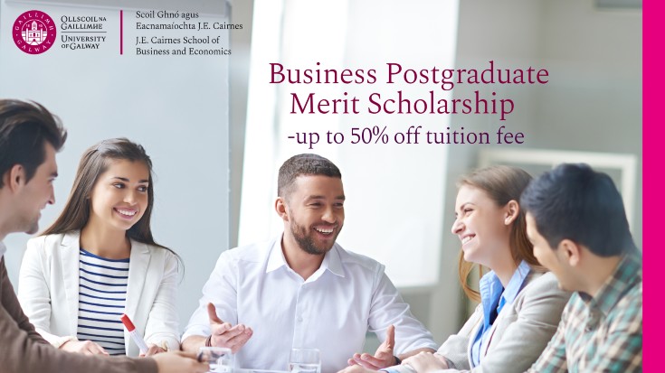 Business Postgraduate Merit Scholarship 735 px